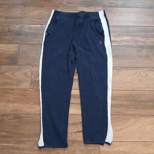 Polo Ralph Lauren Sweatpants Mens Small Blue Ankle Zip Track Pants Comfort